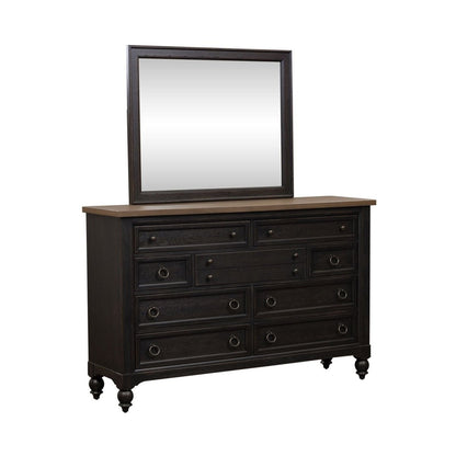 Americana Farmhouse - Dresser & Mirror Dresser & Mirror by Liberty Furniture - Walls Furniture & Mattress