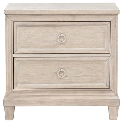 Pembroke - 2 - Drawer Nightstand Bedside Table - Washed Oak Accent Nightstands by Coaster Fine Furniture - Walls Furniture & Mattress