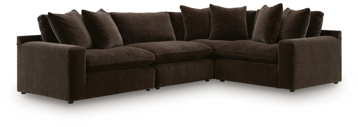 Maxton Heights - Sectional Stationary Sectionals by Benchcraft® - Walls Furniture & Mattress