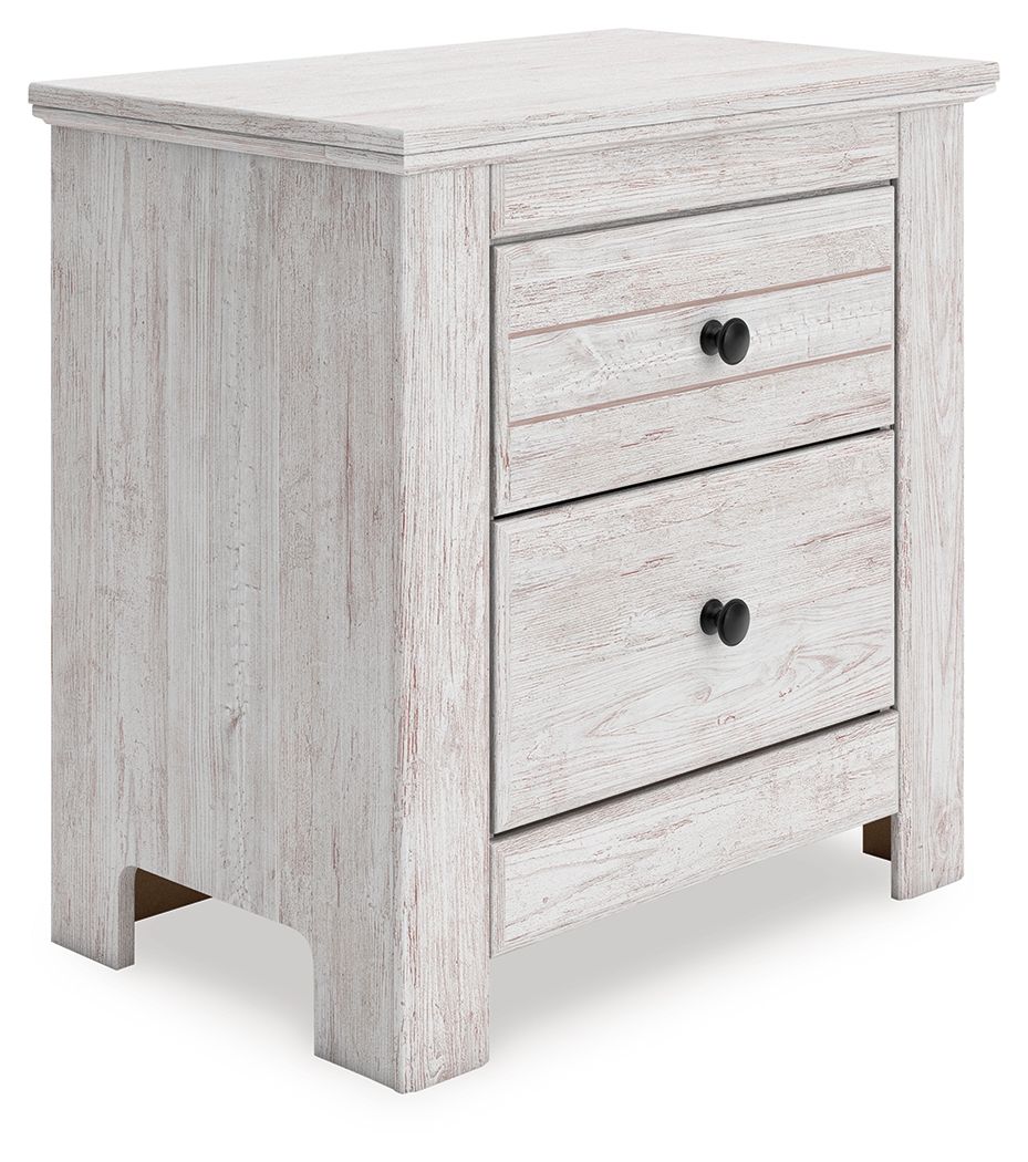 Makidern - Two Drawer Night Stand Nightstands w/ Charging Stations by Signature Design by Ashley® - Walls Furniture & Mattress
