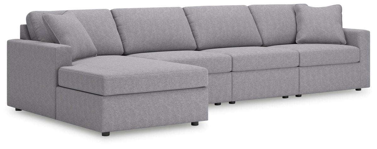 Modmax - Sectional - Granite Stationary Sectionals by Signature Design by Ashley® - Walls Furniture & Mattress