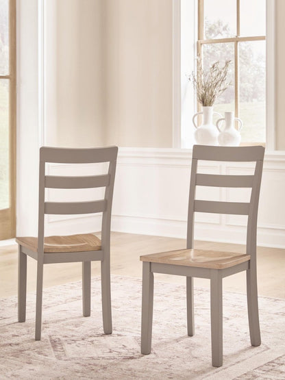Harperfeld - Dining Room Side Chair (Set of 2) - Natural / Gray Chair Sets by Signature Design by Ashley® - Walls Furniture & Mattress