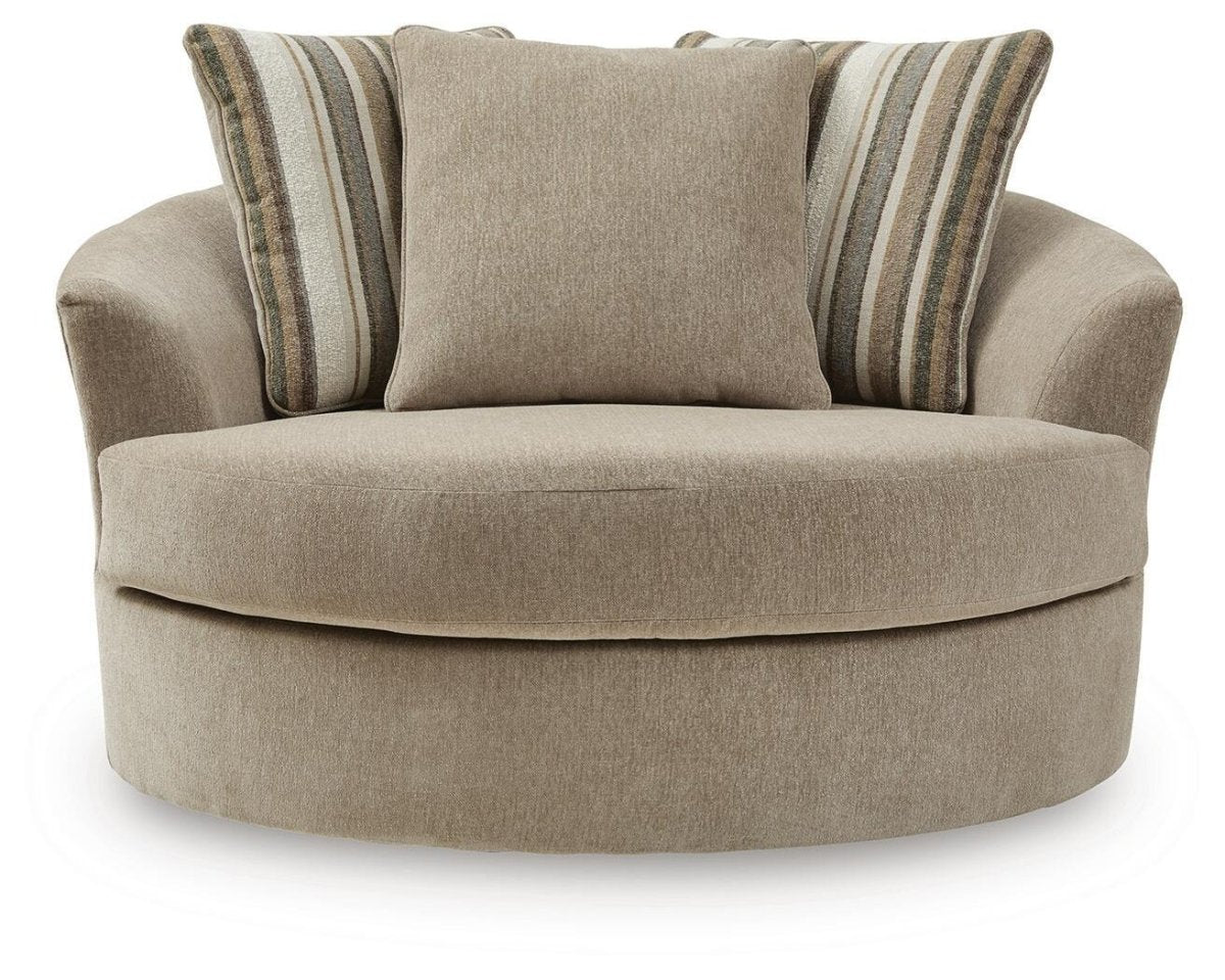 Linenhause - Oversized Swivel Accent Chair - Dune Swivel Chairs by Benchcraft® - Walls Furniture & Mattress