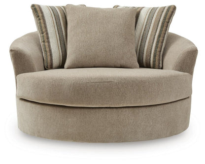 Linenhause - Oversized Swivel Accent Chair - Dune Swivel Chairs by Benchcraft® - Walls Furniture & Mattress