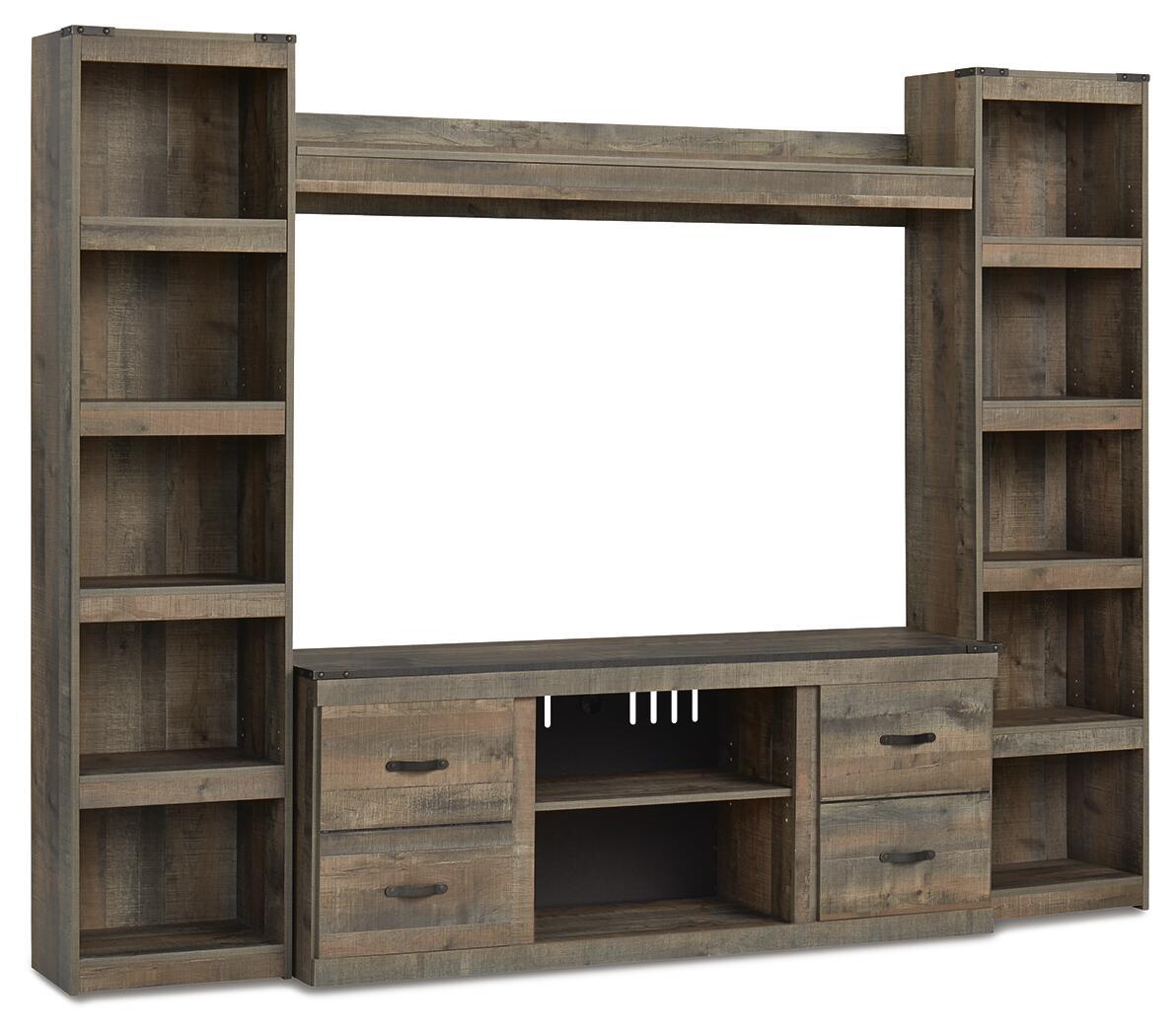 Trinell - 4-Piece Entertainment Center With 60" TV Stand Entertainment Centers by Signature Design by Ashley® - Walls Furniture & Mattress