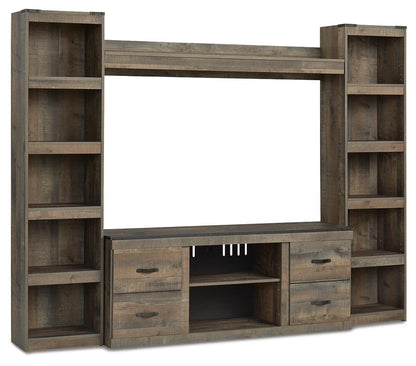 Trinell - 4-Piece Entertainment Center With 60" TV Stand Entertainment Centers by Signature Design by Ashley® - Walls Furniture & Mattress