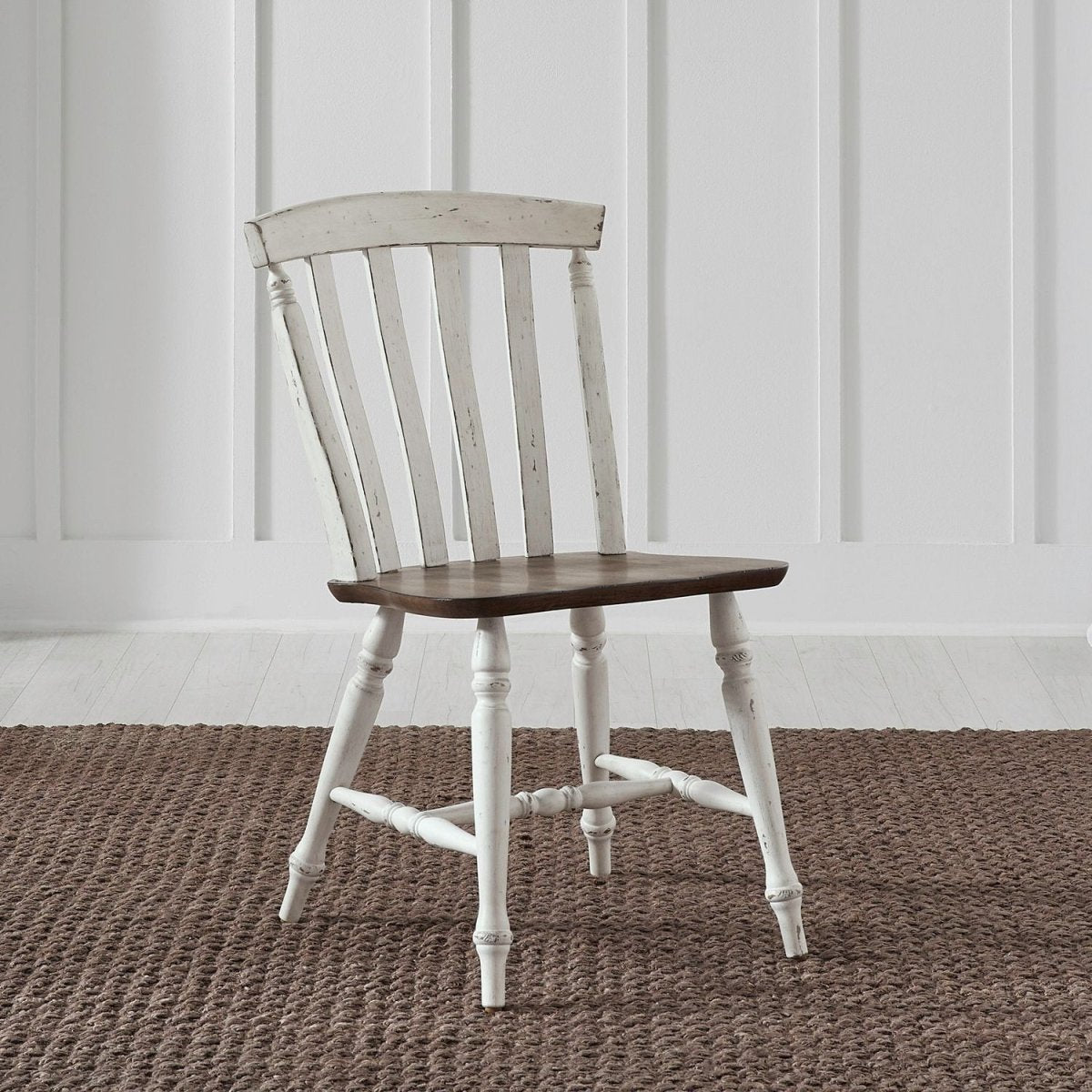Al Fresco - Slat Back Side Chair (RTA) - White Side Chairs by Liberty Furniture - Walls Furniture & Mattress