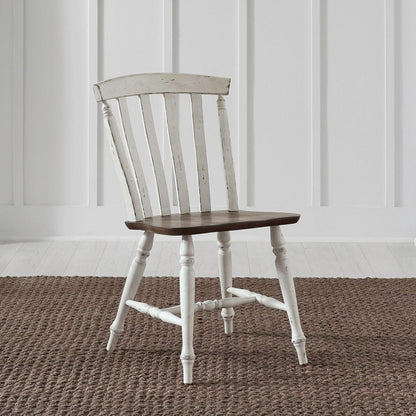 Al Fresco - Slat Back Side Chair (RTA) - White Side Chairs by Liberty Furniture - Walls Furniture & Mattress