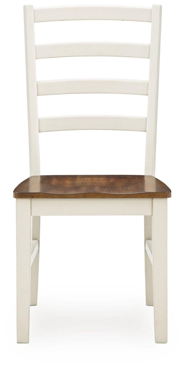 Brinfern - Dining Room Side Chair (Set of 2) - Brown / Antique White Chair Sets by Signature Design by Ashley® - Walls Furniture & Mattress