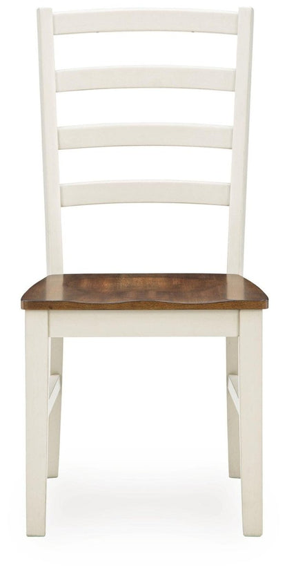 Brinfern - Dining Room Side Chair (Set of 2) - Brown / Antique White Chair Sets by Signature Design by Ashley® - Walls Furniture & Mattress