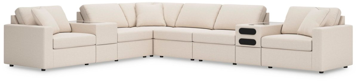 Modmax - Sectional - Oyster Stationary Sectionals by Signature Design by Ashley® - Walls Furniture & Mattress