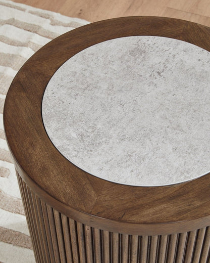 Hadonna - Round Table End Tables by Signature Design by Ashley® - Walls Furniture & Mattress