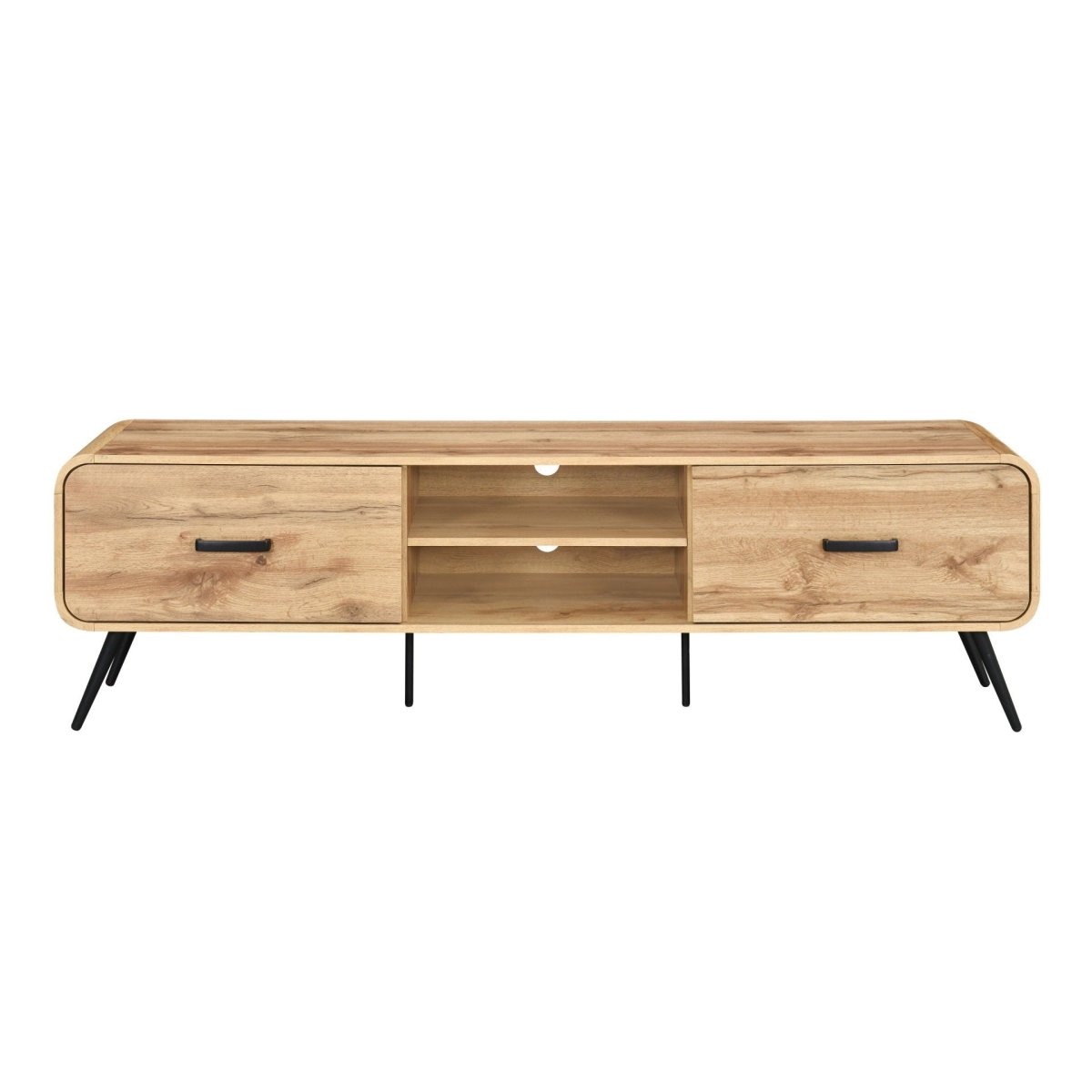 Rowan - 71" Low Profile TV Console - Natural TV Stands by New Classic - Walls Furniture & Mattress