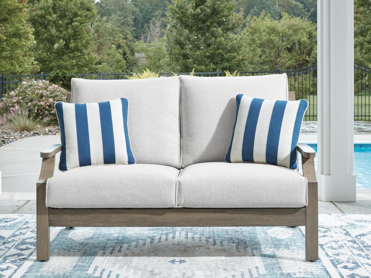 Rainier Ranch - Loveseat With Cushion - Brown / Beige Loveseats by Signature Design by Ashley® - Walls Furniture & Mattress