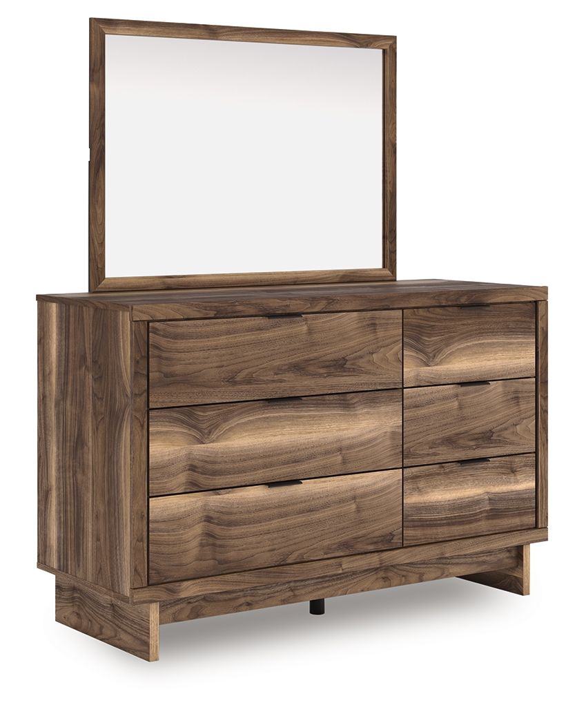 Chirason - 3 Pc. - Twin Panel Bed With Storage, Dresser And Mirror - Brown 3 Piece Bedroom Sets by Signature Design by Ashley® - Walls Furniture & Mattress