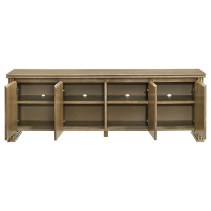 Adina - 70" TV Stand Media Console - Distressed Light Brown TV Stands by Coaster Fine Furniture - Walls Furniture & Mattress