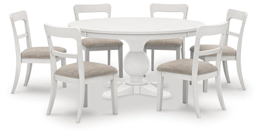 Greddinton - Round Dining Table Set 7 Piece Dining Room Sets by Signature Design by Ashley® - Walls Furniture & Mattress
