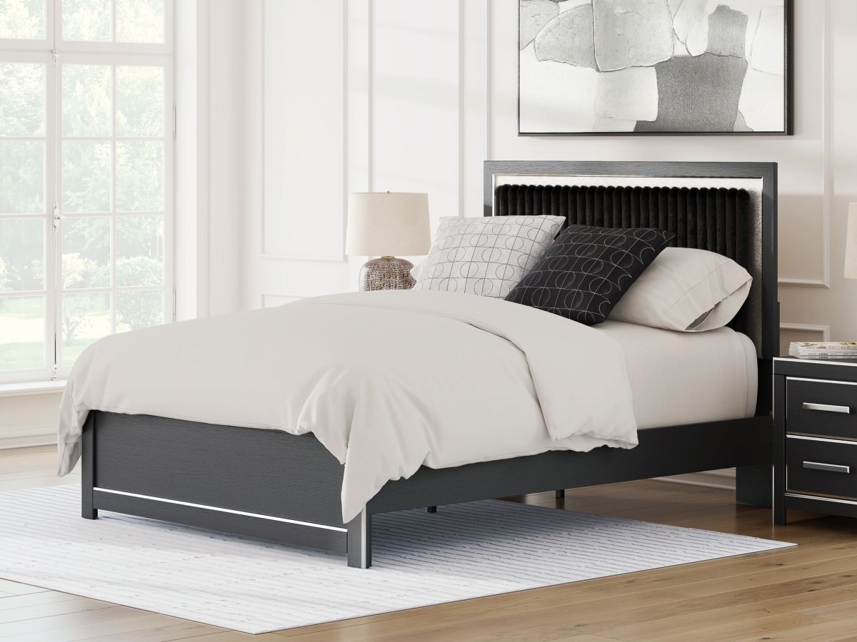 Zuraleus - Upholstered Panel Platform Bed With Roll Slats Panel Beds by Signature Design by Ashley® - Walls Furniture & Mattress