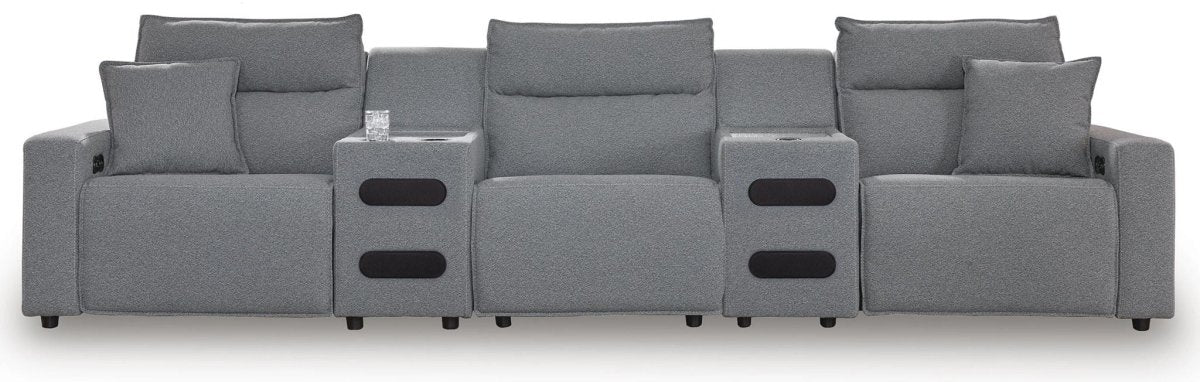 Modmax II - Reclining Sectional - Salt And Pepper Reclining Sectionals by Signature Design by Ashley® - Walls Furniture & Mattress