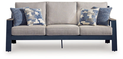 East Beach - Sofa With Cushion - Blue Sofas by Signature Design by Ashley® - Walls Furniture & Mattress