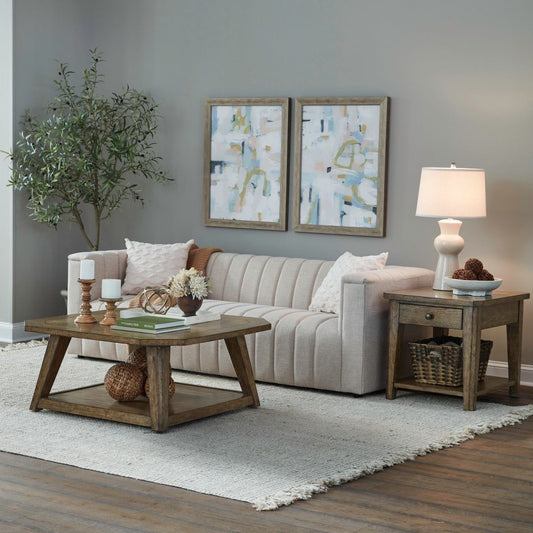 Carolina Park - 3 Piece Set - Brown Table Sets by Liberty Furniture - Walls Furniture & Mattress