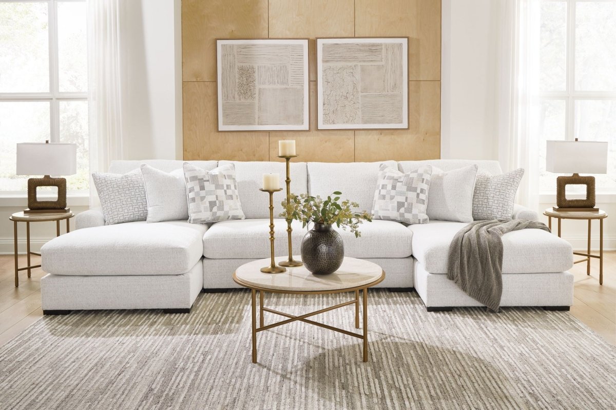 Misty - Lakes - Sectional Stationary Sectionals by Signature Design by Ashley® - Walls Furniture & Mattress