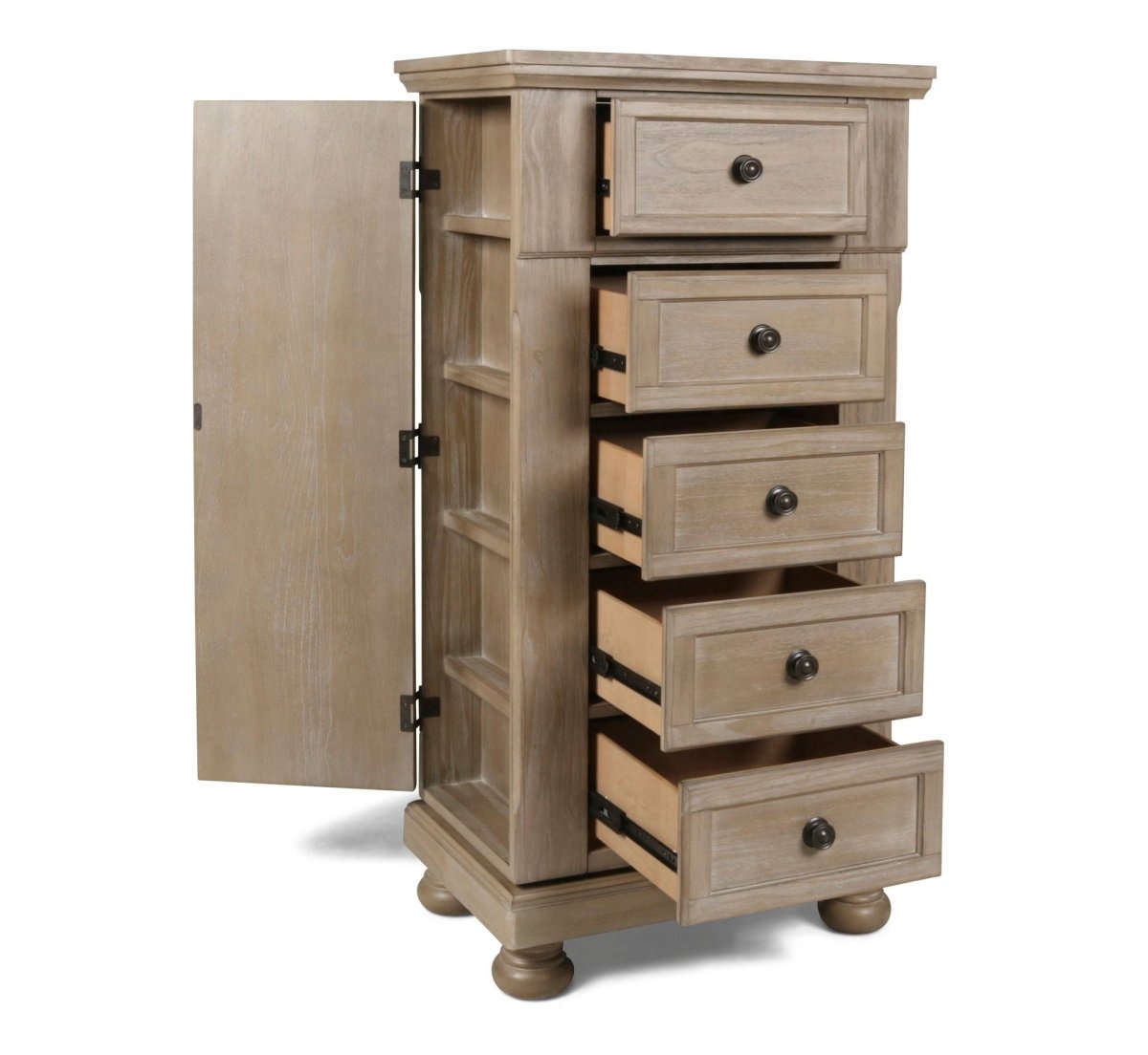 Allegra - Swivel Chest - Pewter Accent Chests by New Classic - Walls Furniture & Mattress