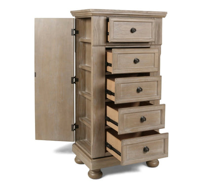 Allegra - Swivel Chest - Pewter Accent Chests by New Classic - Walls Furniture & Mattress