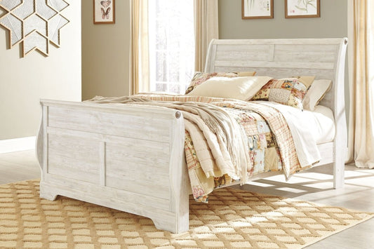 Willowton - Bed Sleigh Beds by Signature Design by Ashley® - Walls Furniture & Mattress