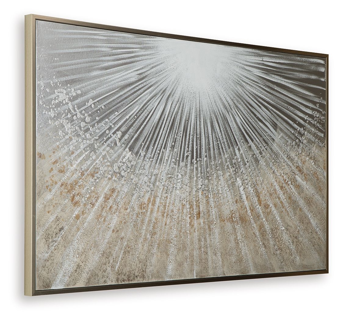 Waldard - Gray / Taupe / White - Wall Art Canvas Art by Signature Design by Ashley® - Walls Furniture & Mattress