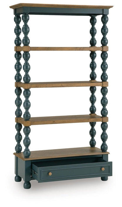Finnworth - Bookcase - Blue / Brown Standard Bookcases by Signature Design by Ashley® - Walls Furniture & Mattress