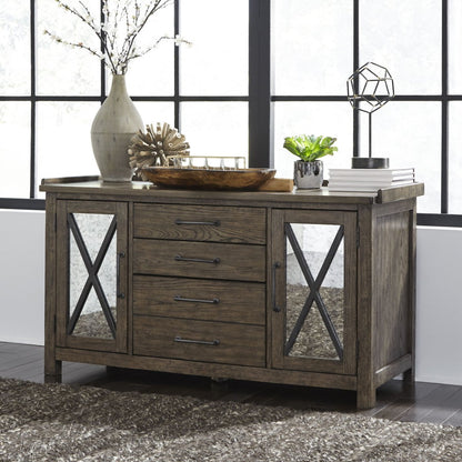 Sonoma Road - Small Credenza - Light Brown Credenzas by Liberty Furniture - Walls Furniture & Mattress