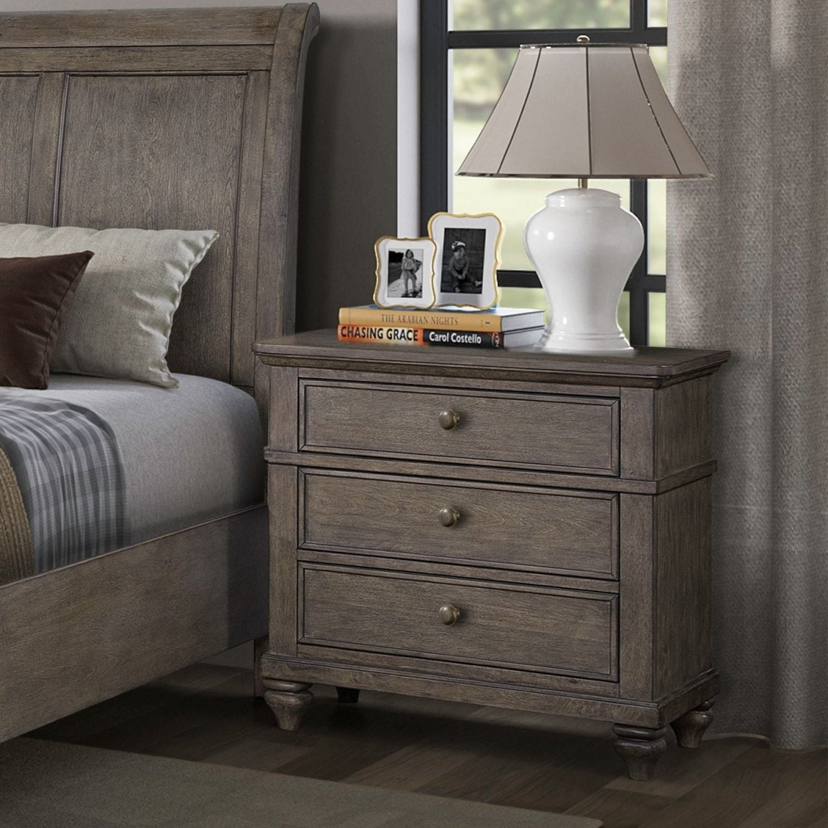 Twin Lakes - Nightstand With Charging Station Nightstands w/ Charging Stations by Liberty Furniture - Walls Furniture & Mattress