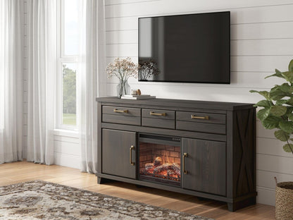 Brazen Valley - TV Stand With Fireplace Option TV Stands by Signature Design by Ashley® - Walls Furniture & Mattress