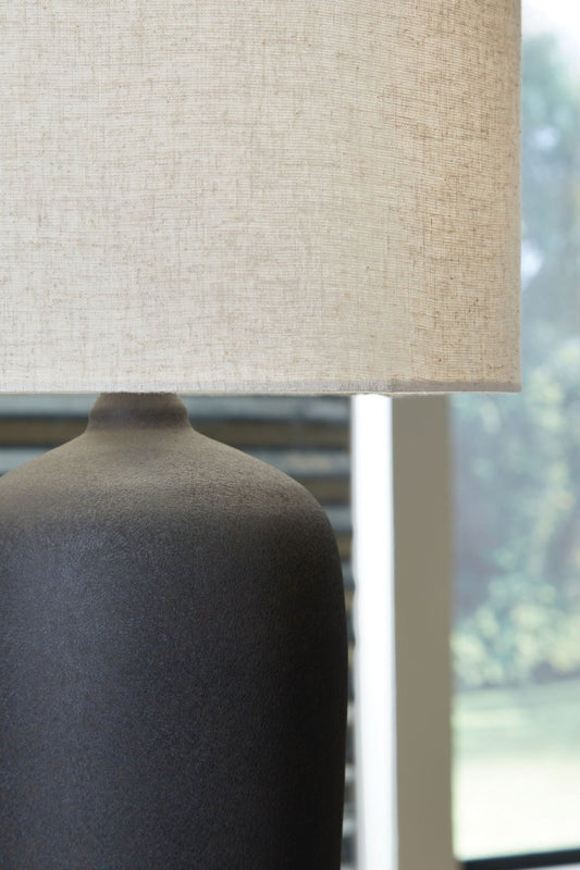Ryenburg - Black - Metal Table Lamp Table Lamps by Signature Design by Ashley® - Walls Furniture & Mattress