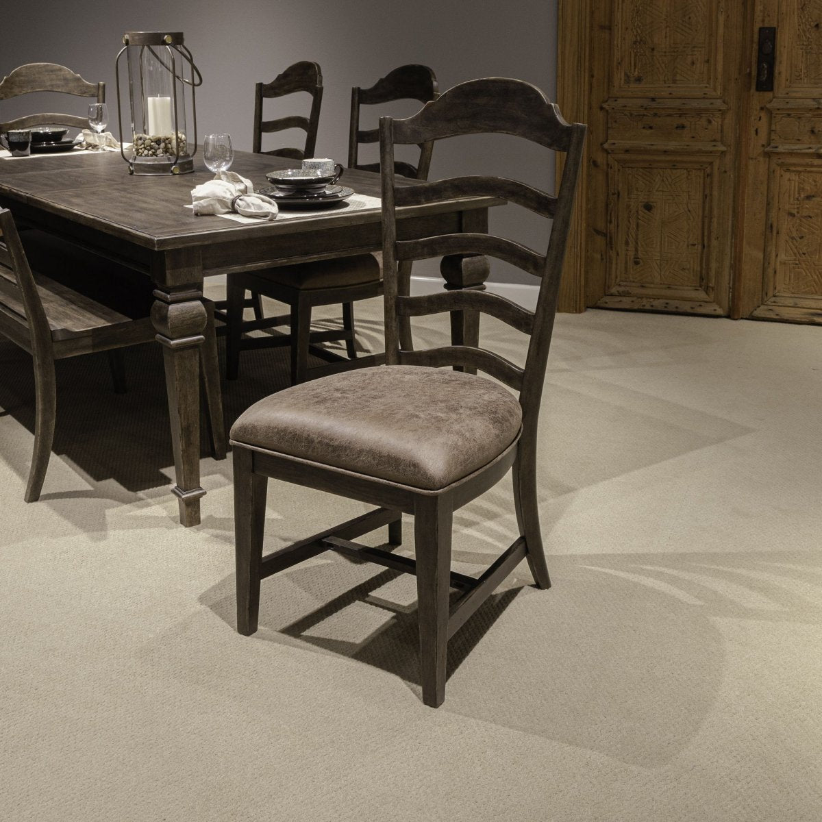 Paradise Valley - Upholstered Ladder Back Chair (RTA) Arm Chairs by Liberty Furniture - Walls Furniture & Mattress