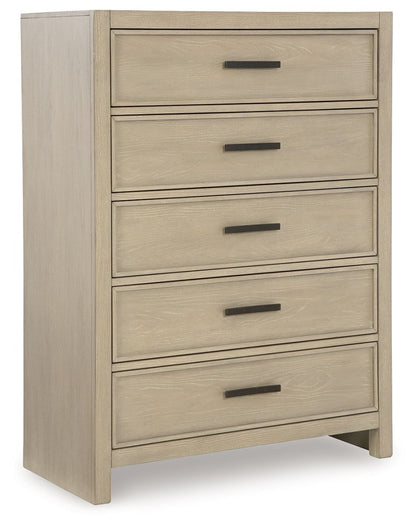 Calmoro - Five Drawer Chest - Gray Accent Chests by Ashley® - Walls Furniture & Mattress