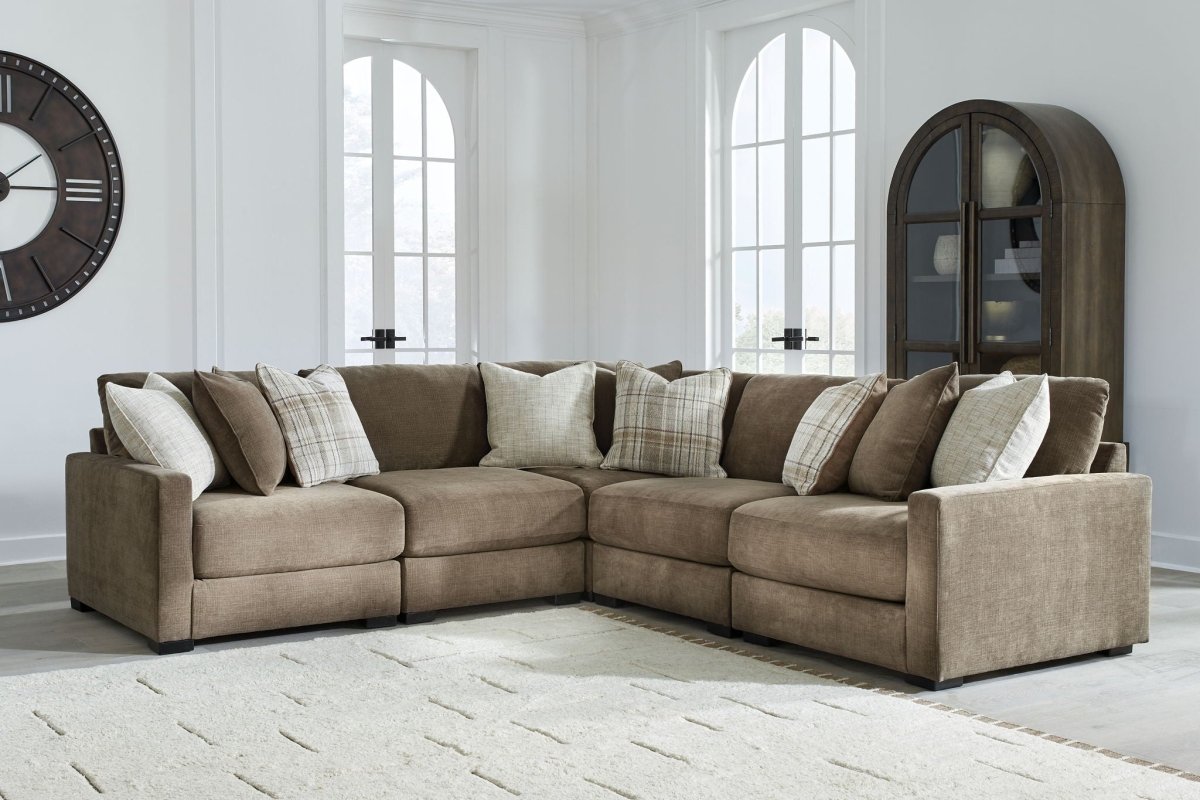 Camellia - Court - Sectional Stationary Sectionals by Benchcraft® - Walls Furniture & Mattress