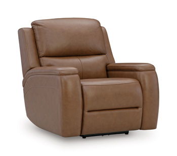 5Z-Syran - Power Recliner With Adjustable Headrest - Caramel Reclining Chairs by Signature Design by Ashley® - Walls Furniture & Mattress
