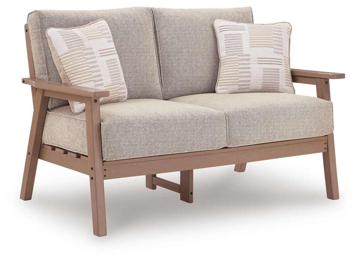 Grover Beach - Loveseat With Cushion - Driftwood Loveseats by Signature Design by Ashley® - Walls Furniture & Mattress