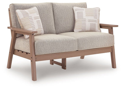 Grover Beach - Loveseat With Cushion - Driftwood Loveseats by Signature Design by Ashley® - Walls Furniture & Mattress