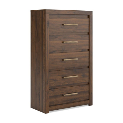 Janfyn - Five Drawer Chest - Brown Accent Chests by Signature Design by Ashley® - Walls Furniture & Mattress