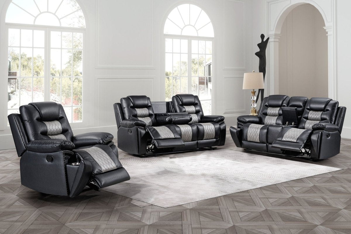 Nikko - Reclining Sofa Set Reclining Sofas & Loveseats by New Classic - Walls Furniture & Mattress