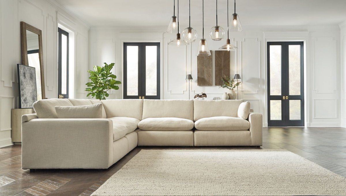 Elyza - Sectional Stationary Sectionals by Benchcraft® - Walls Furniture & Mattress