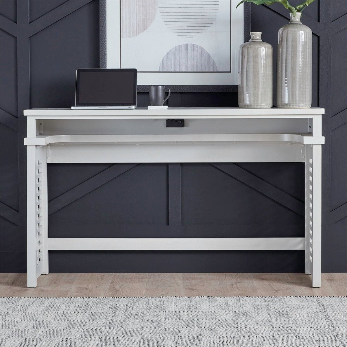 Berkley Square - Sofa Bar Console - Linen & Khaki Console Tables by Liberty Furniture - Walls Furniture & Mattress