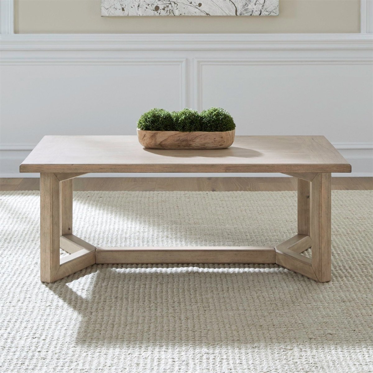 Proximity Place - Rectangular Cocktail Table - Barley Buff Cocktail Tables by Liberty Furniture - Walls Furniture & Mattress