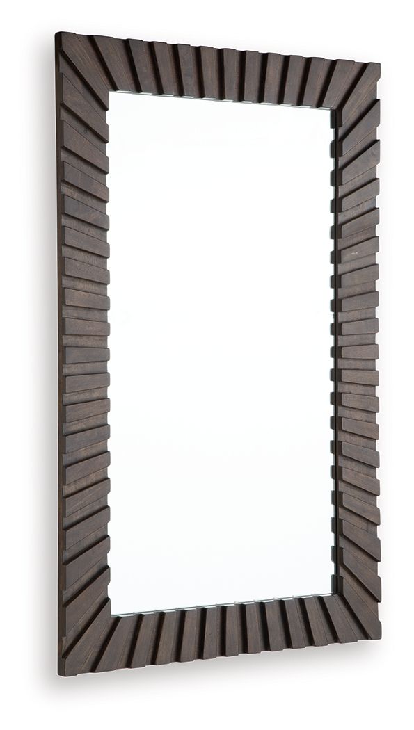 Advin - Dark Brown - Accent Mirror Accent Mirrors by Signature Design by Ashley® - Walls Furniture & Mattress