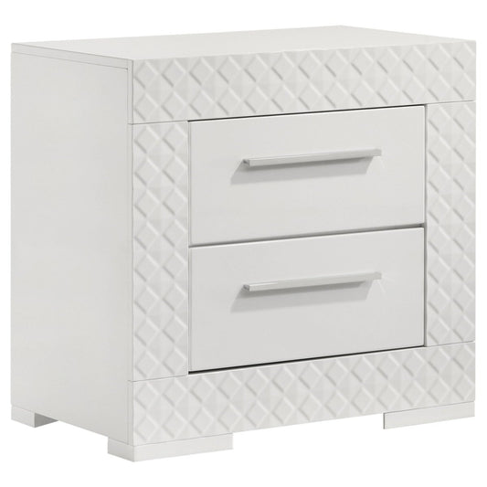 Ives - 2 - Drawer Nightstand Bedside Table Accent Nightstands by Coaster Fine Furniture - Walls Furniture & Mattress