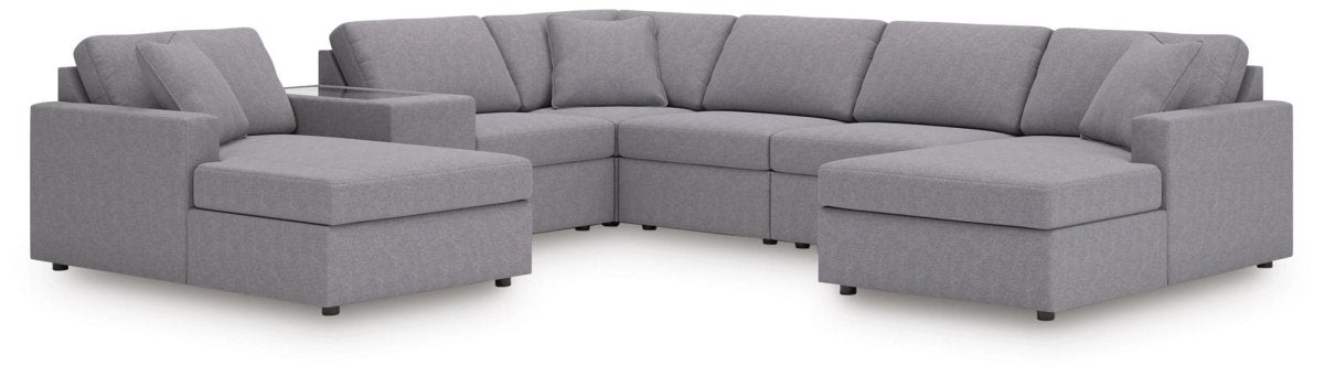 Modmax - Sectional - Granite Stationary Sectionals by Signature Design by Ashley® - Walls Furniture & Mattress