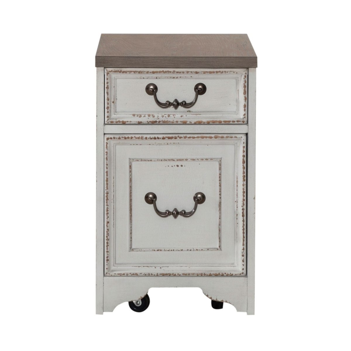 Magnolia Manor - Mobile File - Antique White Filing Cabinets by Liberty Furniture - Walls Furniture & Mattress